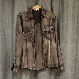 Cloth & Stone Charcoal Button-Up Shirt